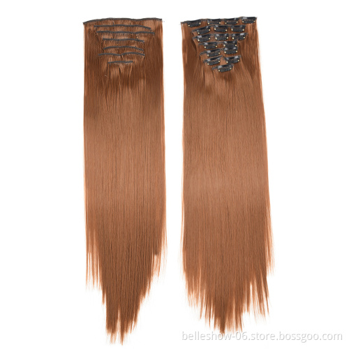 Xin Si wholesale hair extensions clip in hair extensions blonde hair  silky straight hair extensions